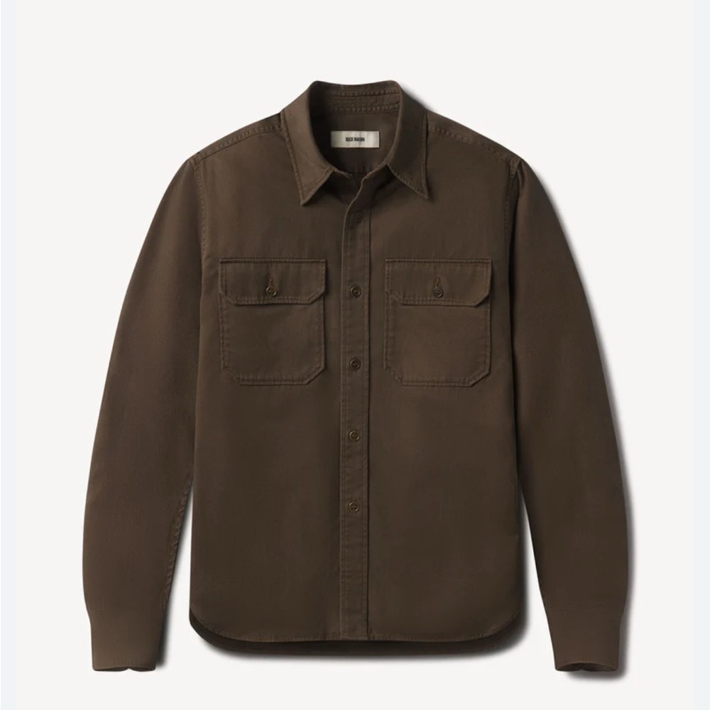 Women’s Buck Mason River Rock Desert Twill Officer Shirt